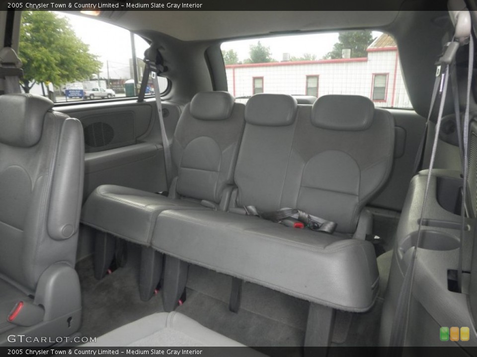 Medium Slate Gray Interior Rear Seat for the 2005 Chrysler Town & Country Limited #86139783