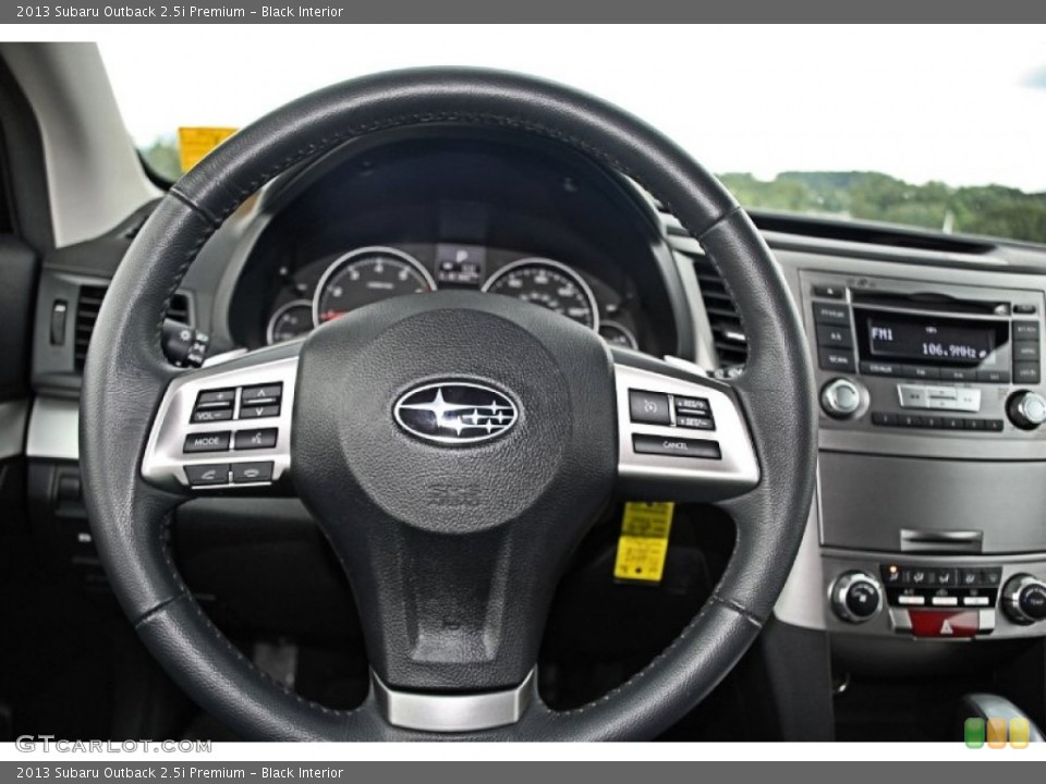 Black Interior Steering Wheel for the 2013 Subaru Outback 2.5i Premium #86139888