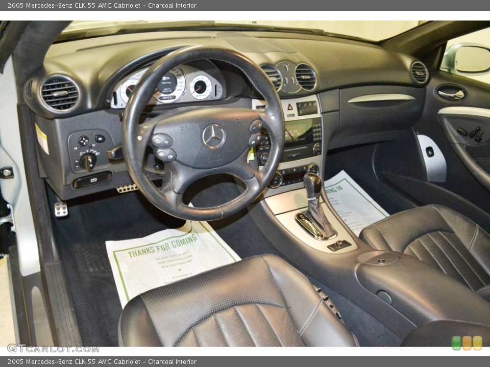 Charcoal Interior Prime Interior for the 2005 Mercedes-Benz CLK 55 AMG Cabriolet #86142849