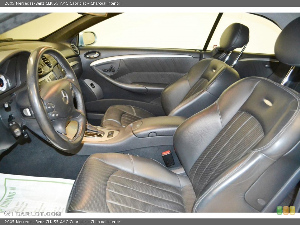 Charcoal Interior Front Seat for the 2005 Mercedes-Benz CLK 55 AMG Cabriolet #86142909