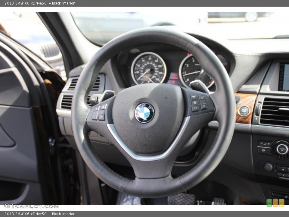 Black Interior Steering Wheel for the 2013 BMW X6 xDrive50i #86143023
