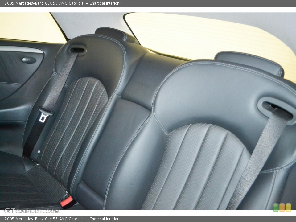 Charcoal Interior Rear Seat for the 2005 Mercedes-Benz CLK 55 AMG Cabriolet #86143113