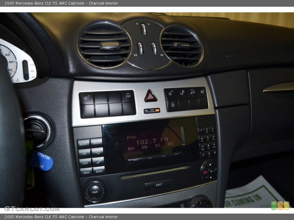 Charcoal Interior Controls for the 2005 Mercedes-Benz CLK 55 AMG Cabriolet #86143302