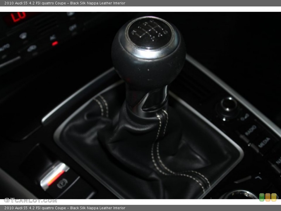 Black Silk Nappa Leather Interior Transmission for the 2010 Audi S5 4.2 FSI quattro Coupe #86146005