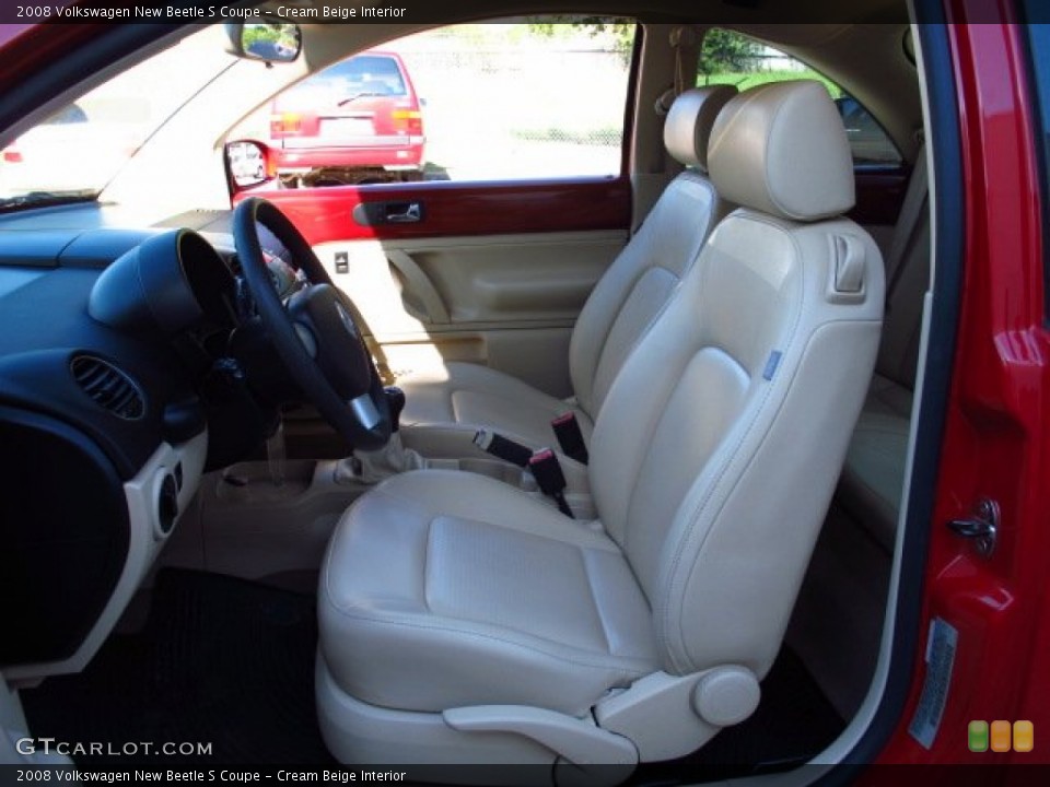 Cream Beige Interior Photo for the 2008 Volkswagen New Beetle S Coupe #86149173