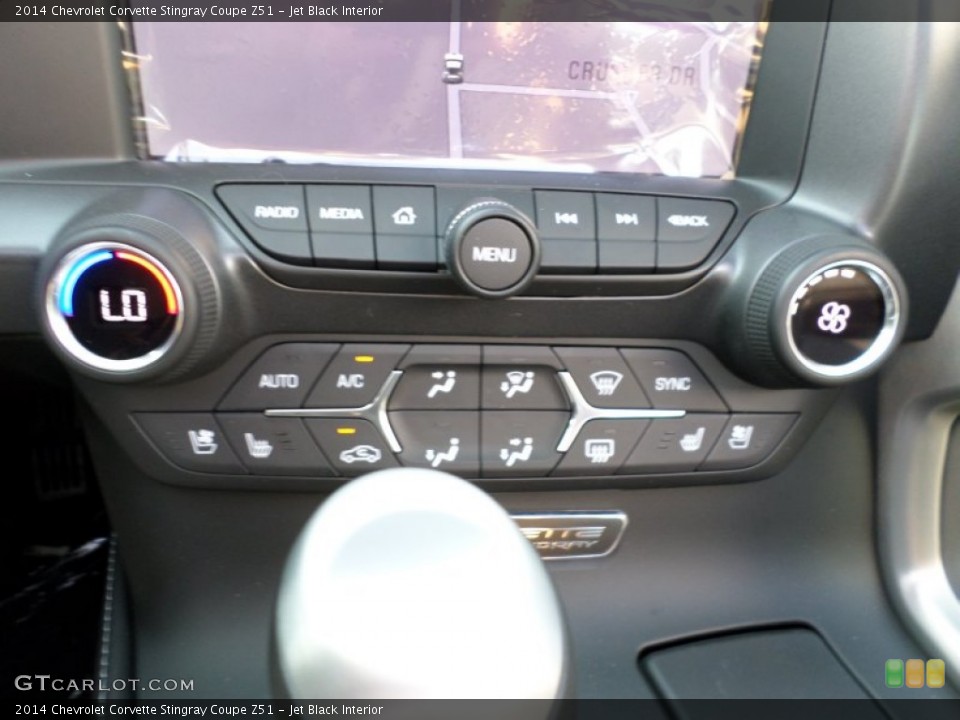 Jet Black Interior Controls for the 2014 Chevrolet Corvette Stingray Coupe Z51 #86149305