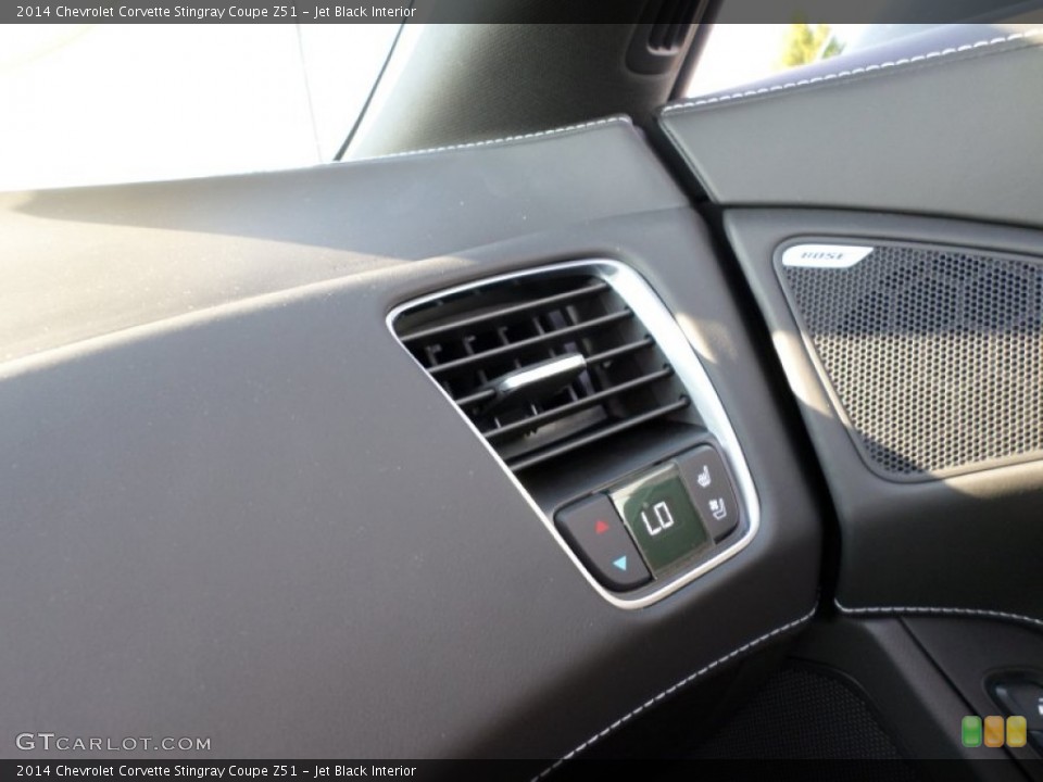 Jet Black Interior Controls for the 2014 Chevrolet Corvette Stingray Coupe Z51 #86149374
