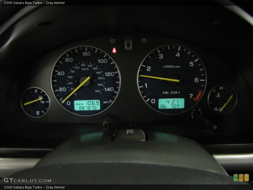 Gray Interior Gauges for the 2006 Subaru Baja Turbo #86150322
