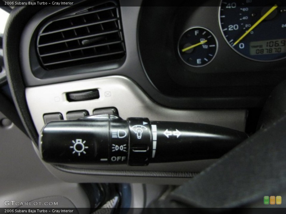 Gray Interior Controls for the 2006 Subaru Baja Turbo #86150355