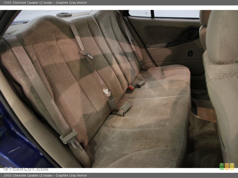 Graphite Gray Interior Rear Seat for the 2003 Chevrolet Cavalier LS Sedan #86151029