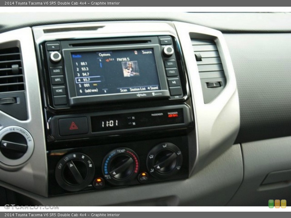 Graphite Interior Controls for the 2014 Toyota Tacoma V6 SR5 Double Cab 4x4 #86152113