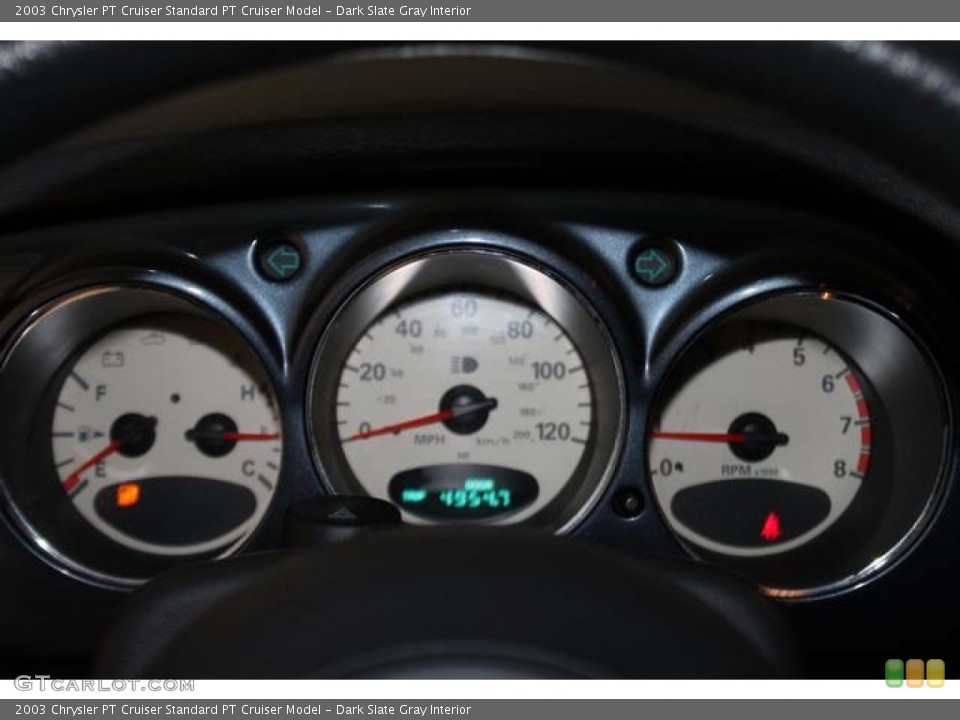 Dark Slate Gray Interior Gauges for the 2003 Chrysler PT Cruiser  #86153535