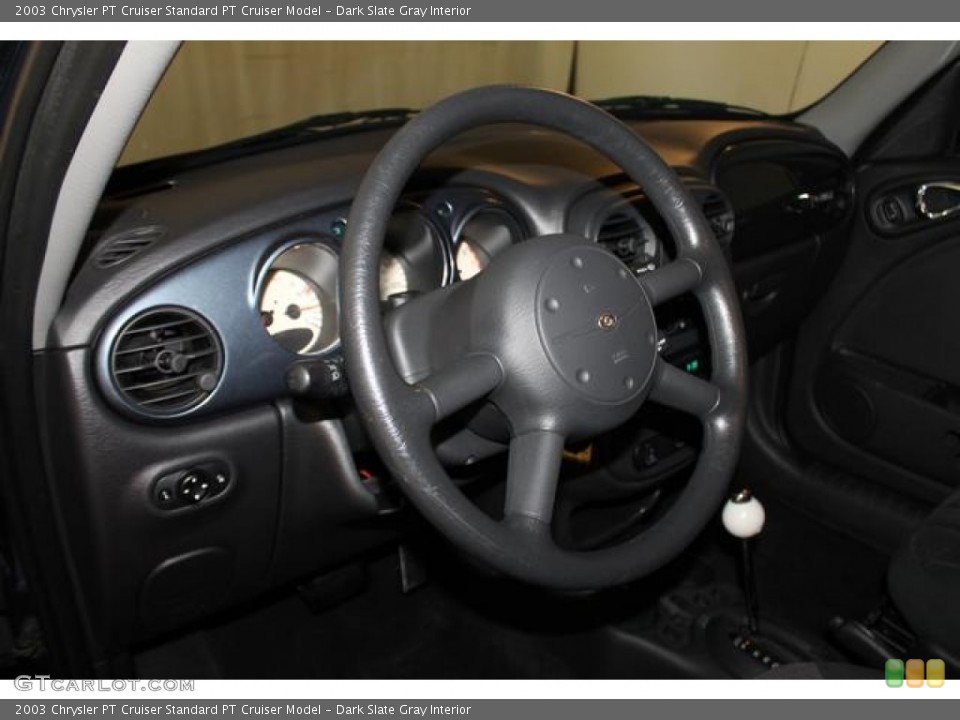 Dark Slate Gray Interior Steering Wheel for the 2003 Chrysler PT Cruiser  #86153562