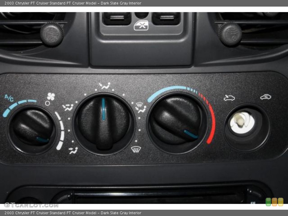 Dark Slate Gray Interior Controls for the 2003 Chrysler PT Cruiser  #86153697