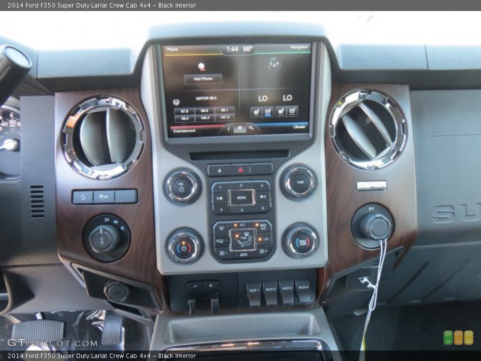 Black Interior Controls for the 2014 Ford F350 Super Duty Lariat Crew Cab 4x4 #86156727