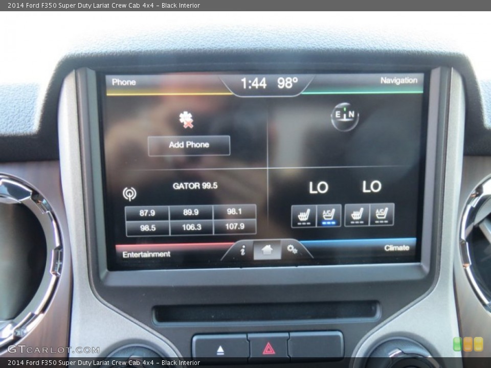 Black Interior Controls for the 2014 Ford F350 Super Duty Lariat Crew Cab 4x4 #86156730