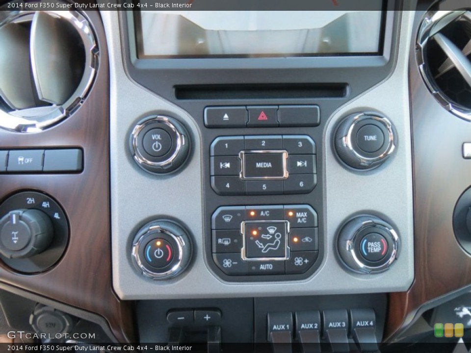 Black Interior Controls for the 2014 Ford F350 Super Duty Lariat Crew Cab 4x4 #86156739