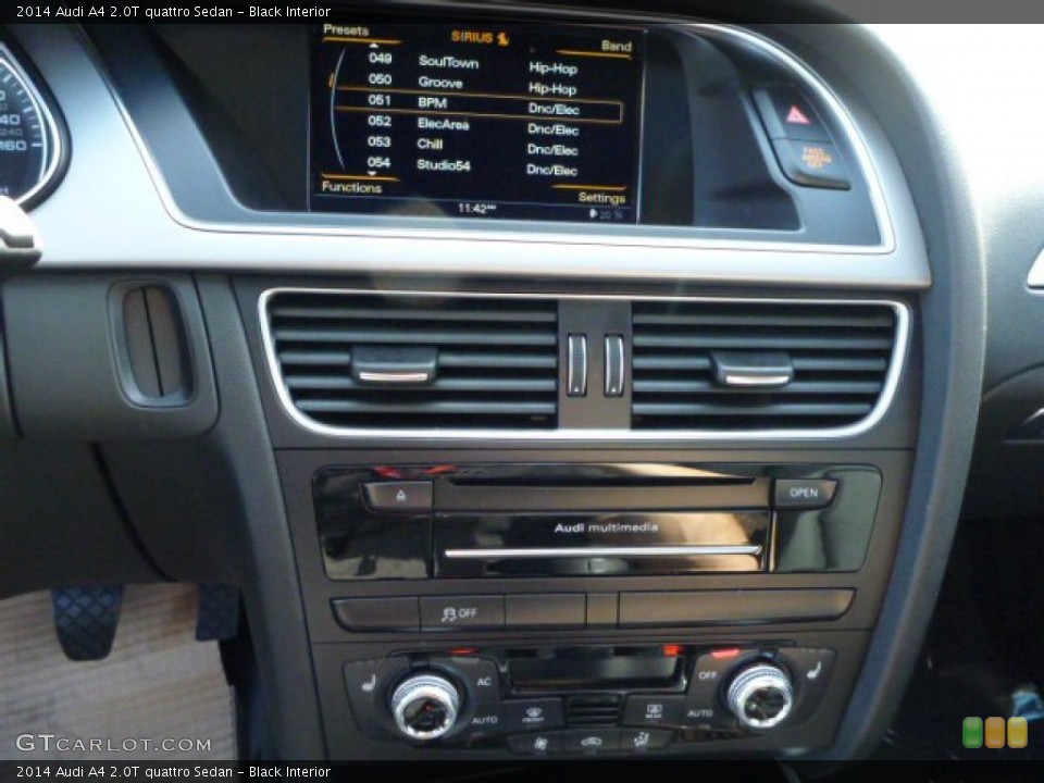 Black Interior Controls for the 2014 Audi A4 2.0T quattro Sedan #86162477