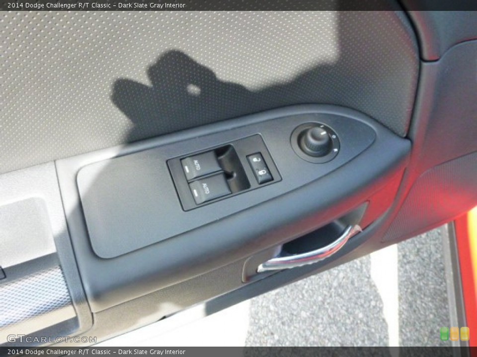 Dark Slate Gray Interior Controls for the 2014 Dodge Challenger R/T Classic #86163017