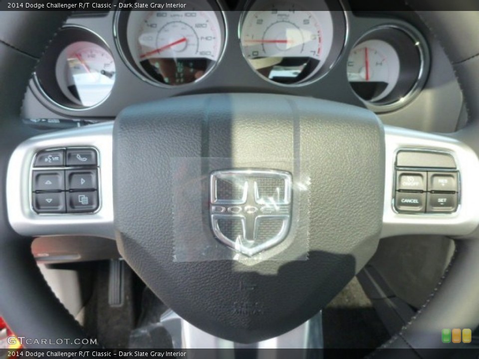 Dark Slate Gray Interior Controls for the 2014 Dodge Challenger R/T Classic #86163134