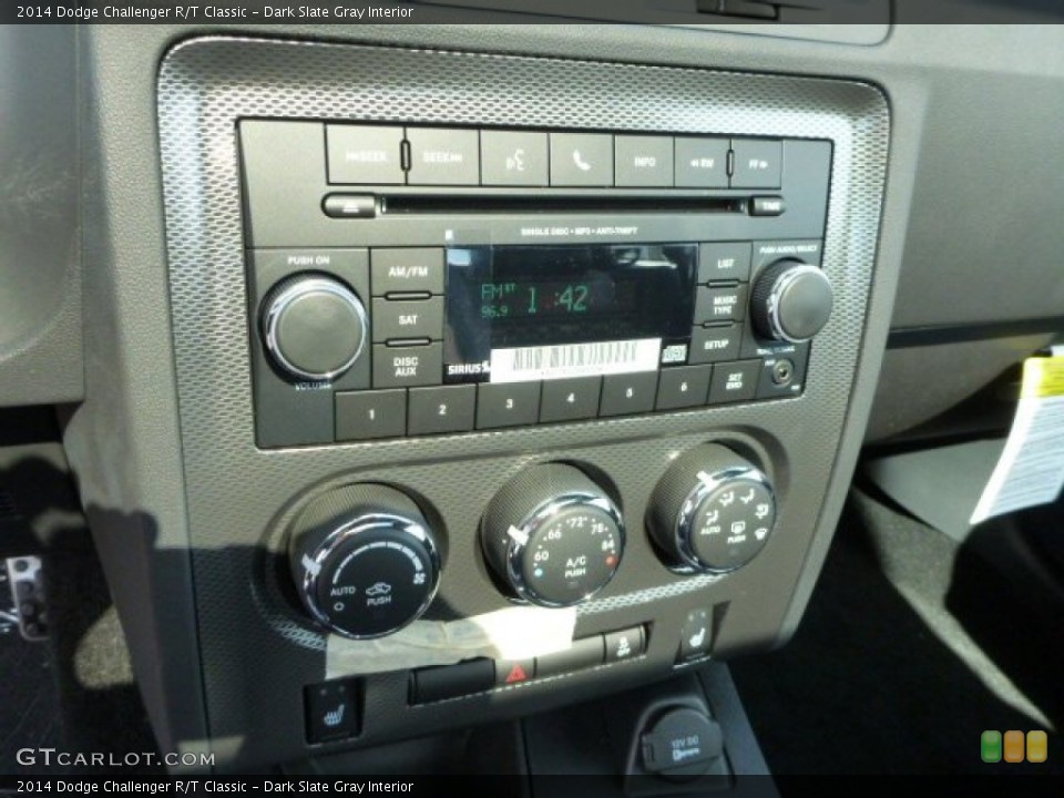 Dark Slate Gray Interior Controls for the 2014 Dodge Challenger R/T Classic #86163158
