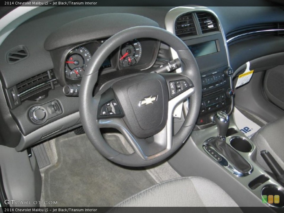 Jet Black/Titanium Interior Dashboard for the 2014 Chevrolet Malibu LS #86164262