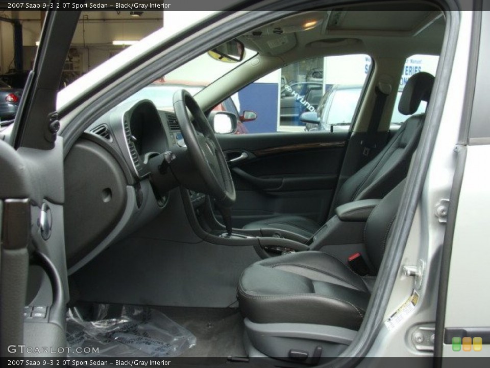 Black/Gray Interior Photo for the 2007 Saab 9-3 2.0T Sport Sedan #86168339