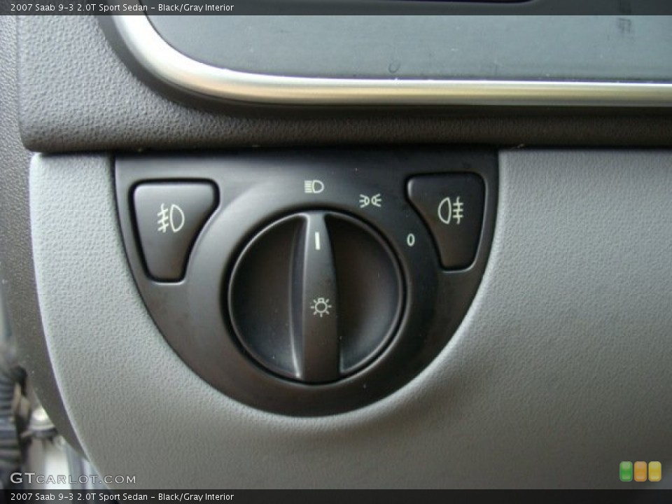 Black/Gray Interior Controls for the 2007 Saab 9-3 2.0T Sport Sedan #86168450
