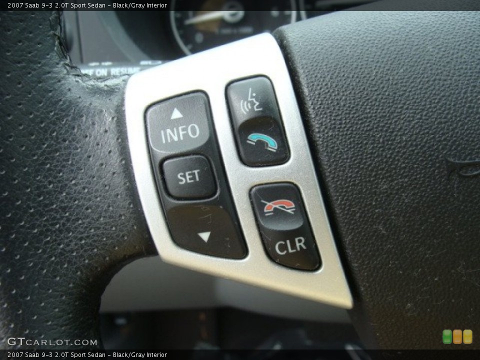 Black/Gray Interior Controls for the 2007 Saab 9-3 2.0T Sport Sedan #86168475
