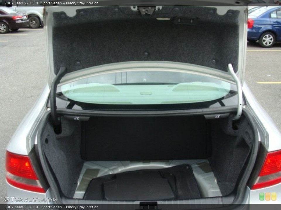 Black/Gray Interior Trunk for the 2007 Saab 9-3 2.0T Sport Sedan #86168621