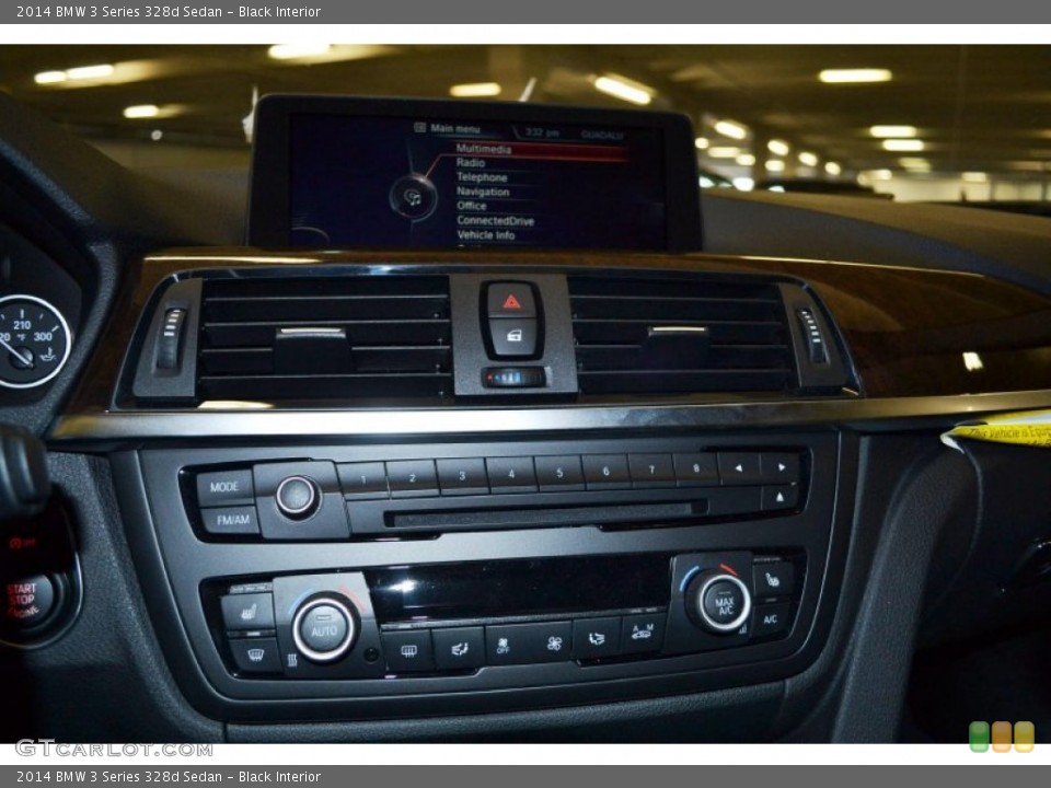 Black Interior Controls for the 2014 BMW 3 Series 328d Sedan #86168834