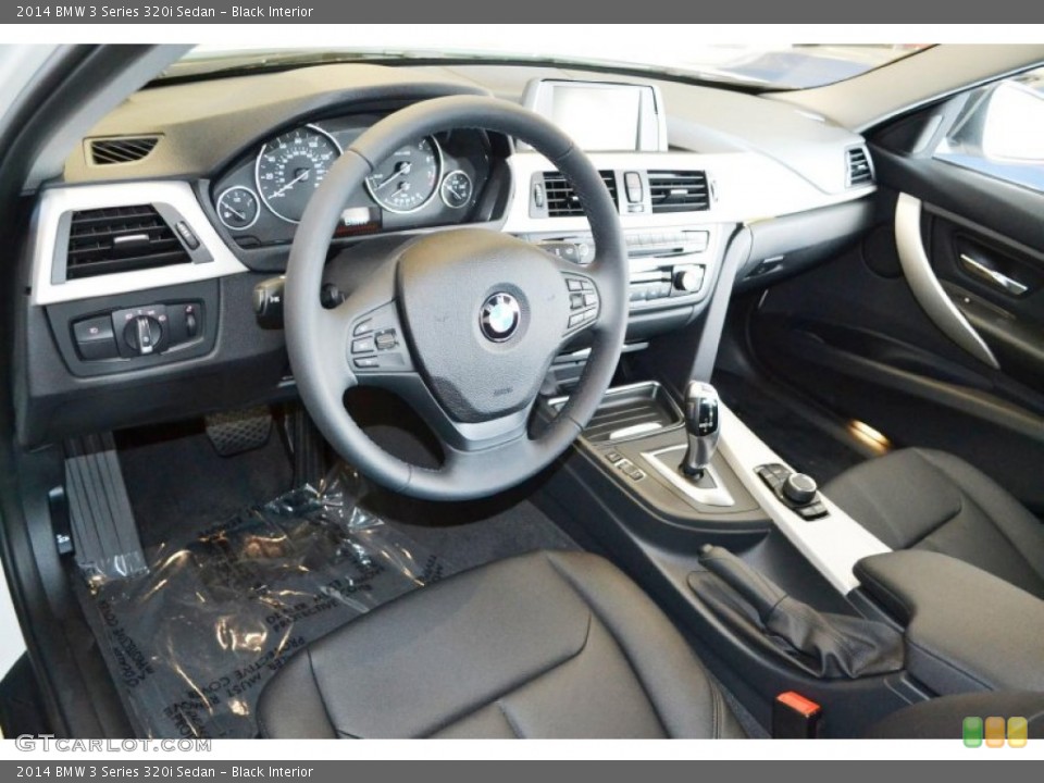 Black Interior Prime Interior for the 2014 BMW 3 Series 320i Sedan #86169209