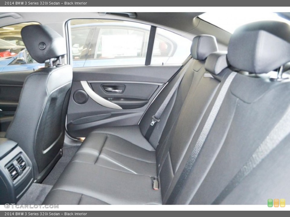 Black Interior Rear Seat for the 2014 BMW 3 Series 320i Sedan #86169257