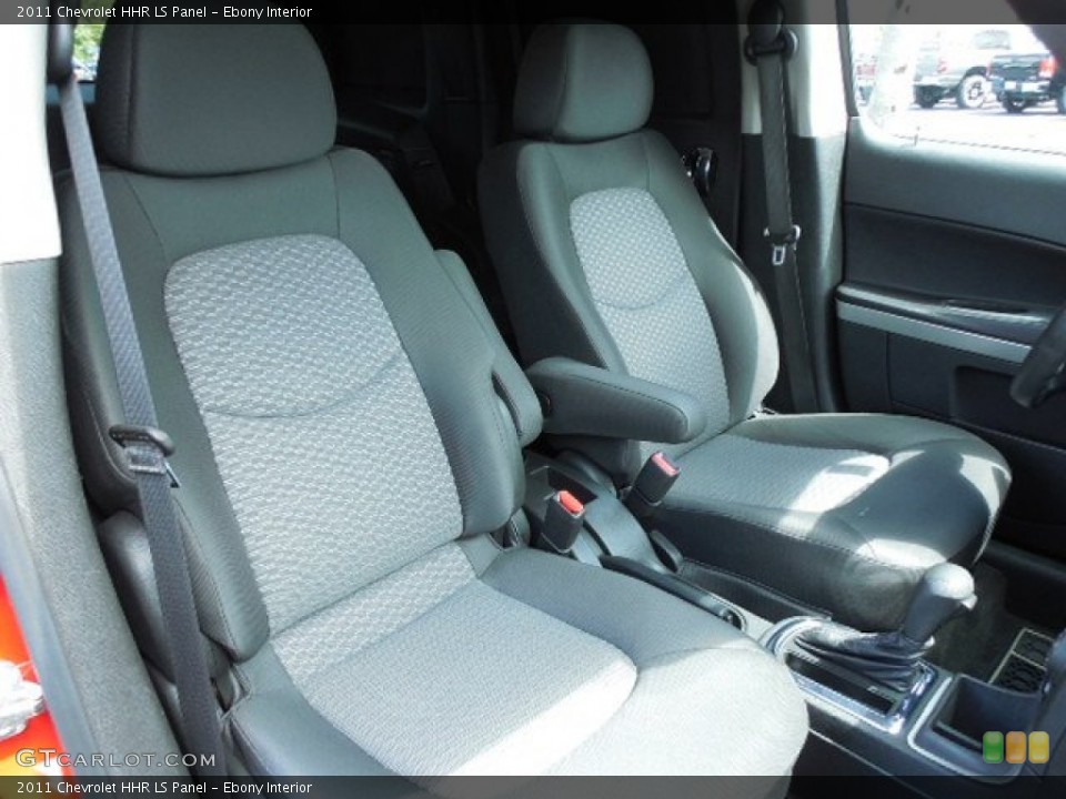 Ebony Interior Front Seat for the 2011 Chevrolet HHR LS Panel #86169638