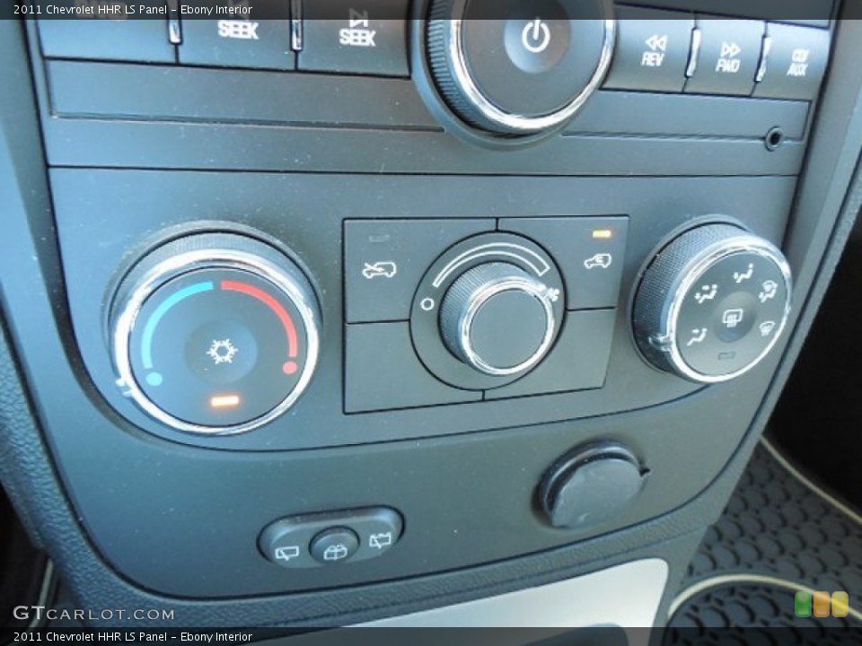 Ebony Interior Controls for the 2011 Chevrolet HHR LS Panel #86169833