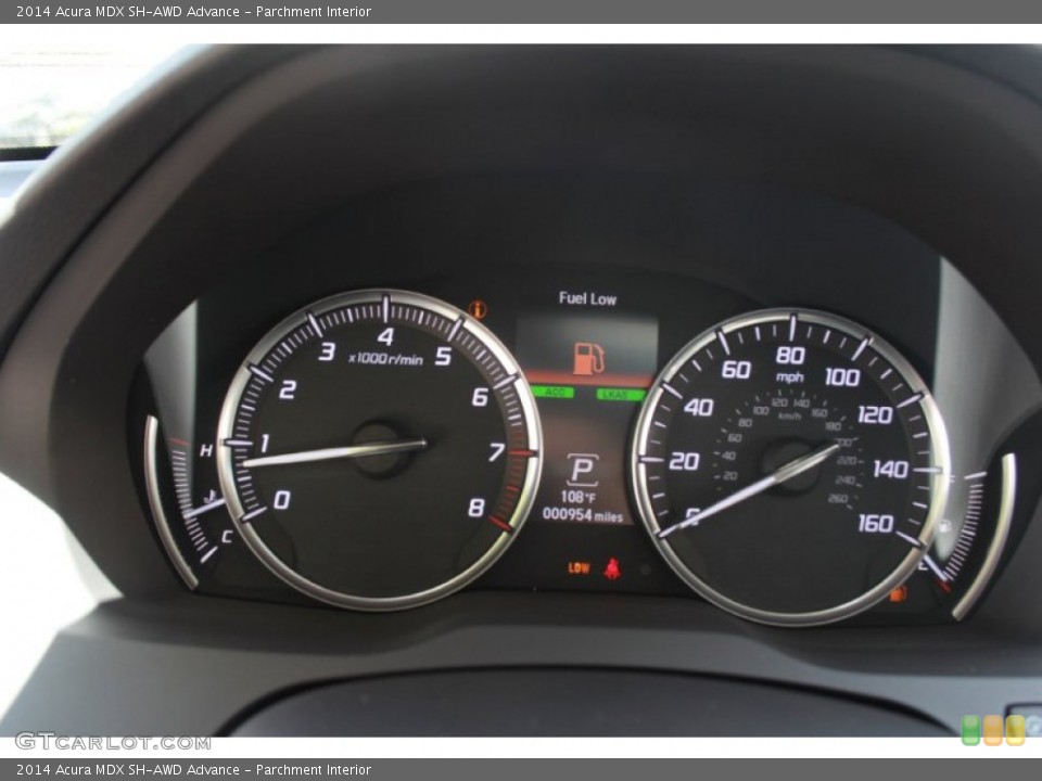 Parchment Interior Gauges for the 2014 Acura MDX SH-AWD Advance #86170370