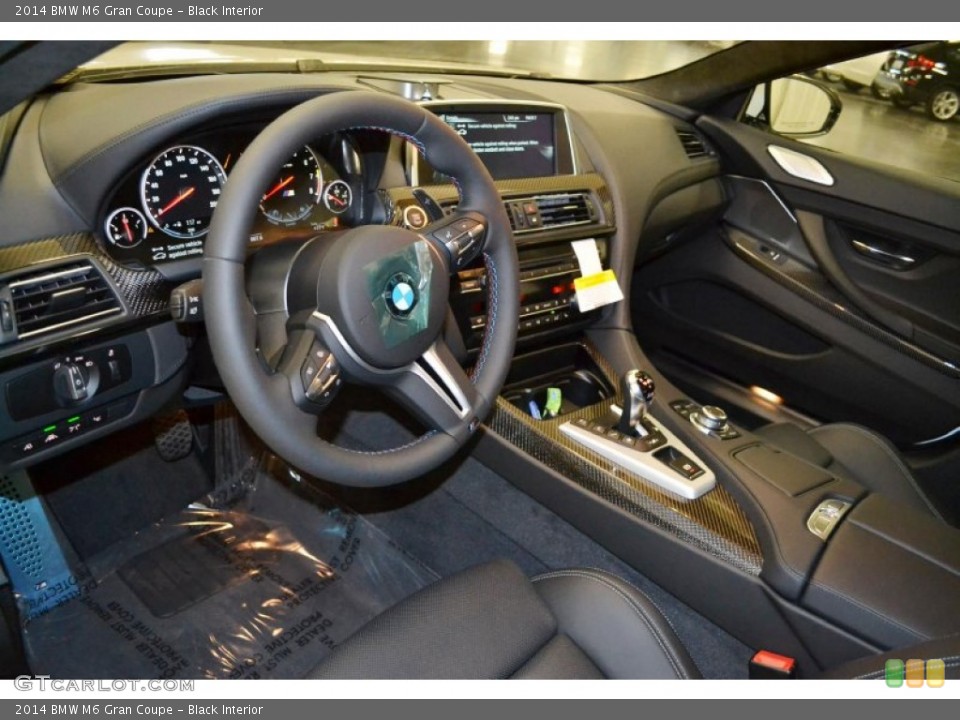 Black Interior Prime Interior for the 2014 BMW M6 Gran Coupe #86171003