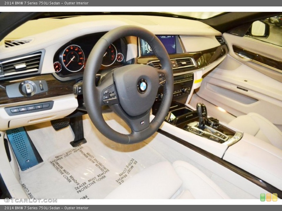 Oyster Interior Prime Interior for the 2014 BMW 7 Series 750Li Sedan #86171888
