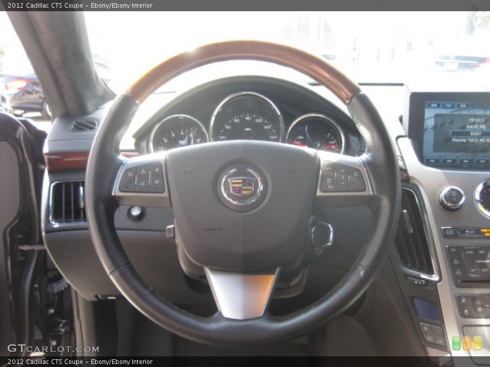 Ebony/Ebony Interior Steering Wheel for the 2012 Cadillac CTS Coupe #86171936