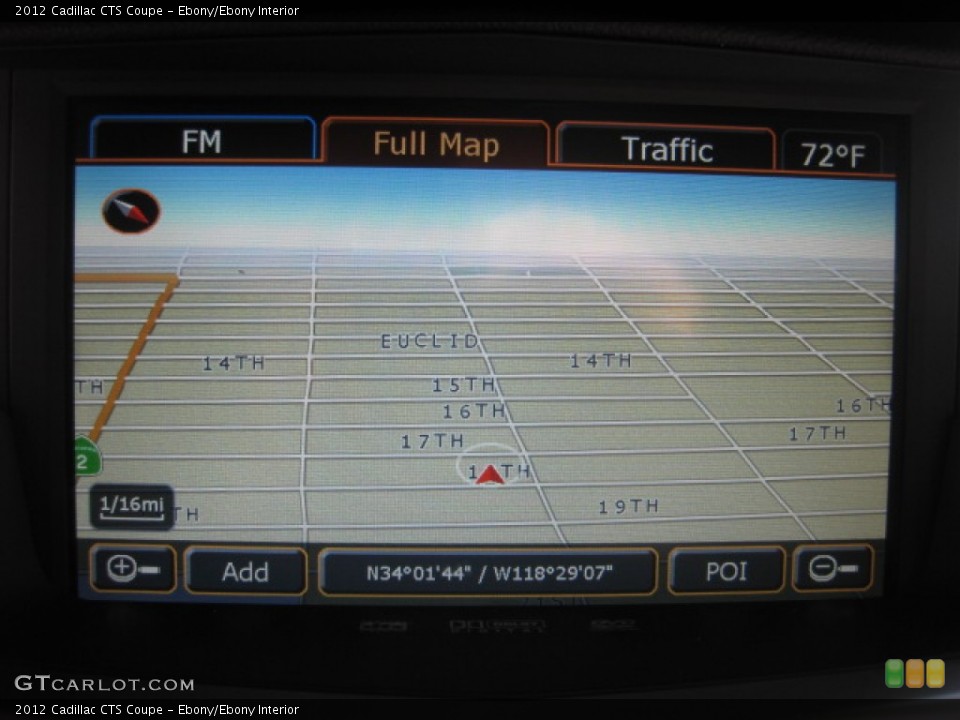 Ebony/Ebony Interior Navigation for the 2012 Cadillac CTS Coupe #86172083