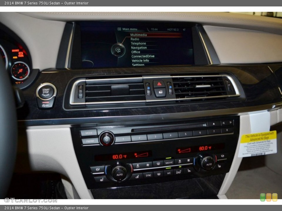 Oyster Interior Controls for the 2014 BMW 7 Series 750Li Sedan #86172137