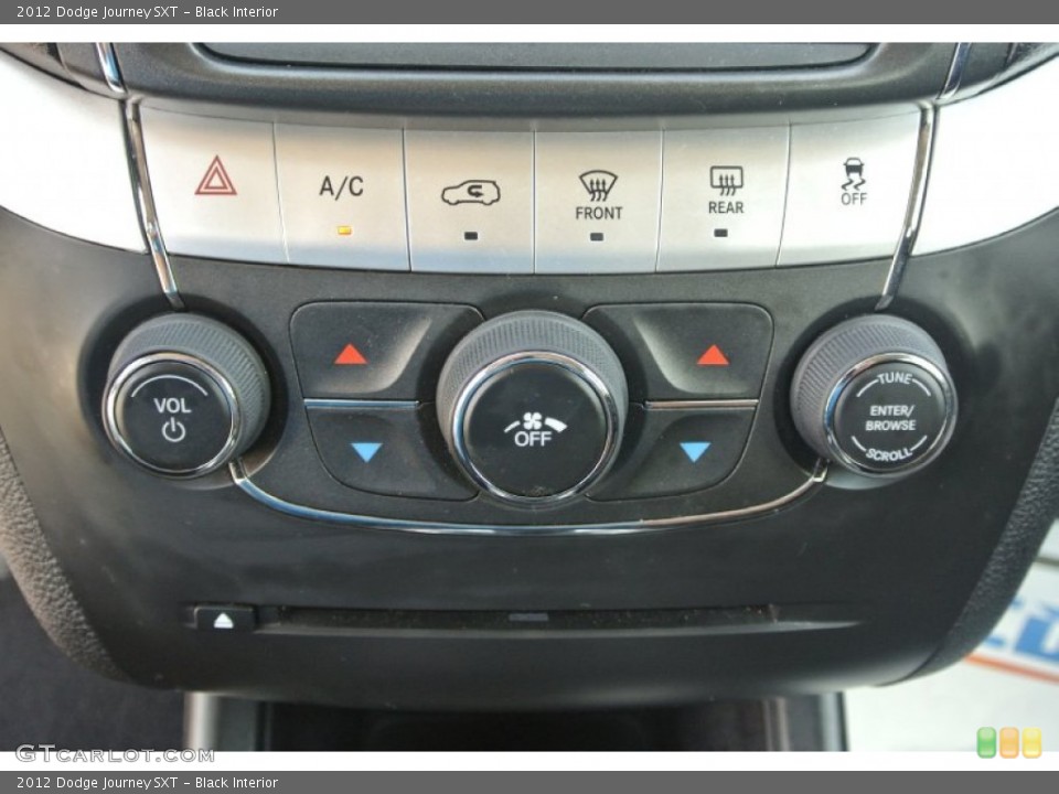 Black Interior Controls for the 2012 Dodge Journey SXT #86174605