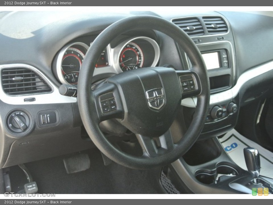 Black Interior Steering Wheel for the 2012 Dodge Journey SXT #86174885