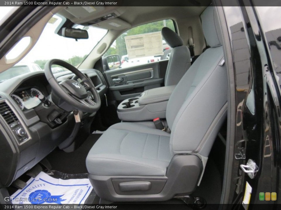 Black/Diesel Gray Interior Photo for the 2014 Ram 1500 Express Regular Cab #86176085