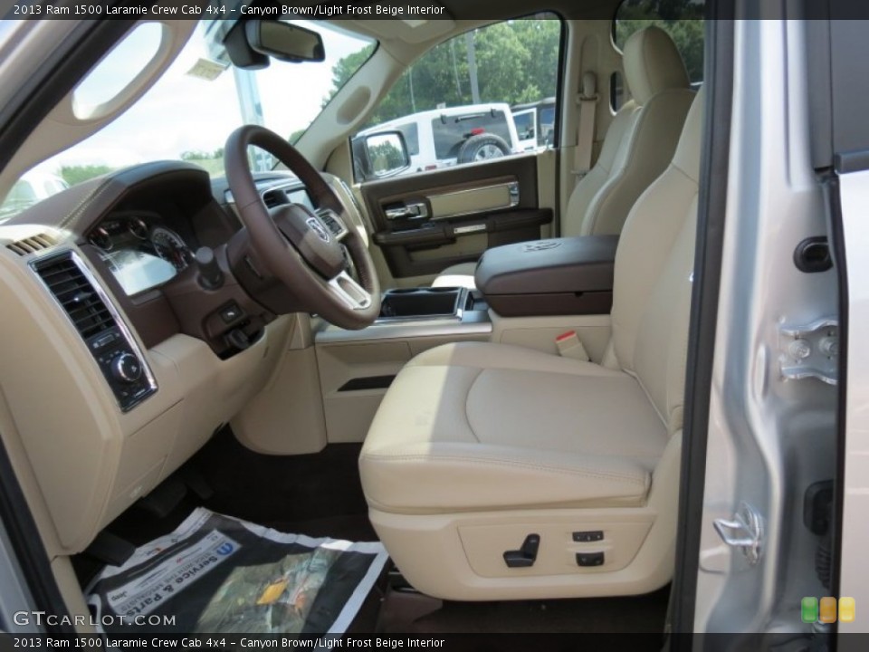Canyon Brown/Light Frost Beige Interior Photo for the 2013 Ram 1500 Laramie Crew Cab 4x4 #86176790