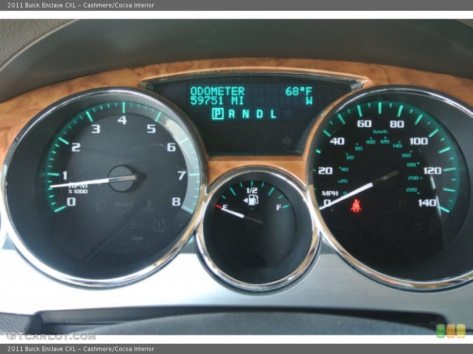Cashmere/Cocoa Interior Gauges for the 2011 Buick Enclave CXL #86177360