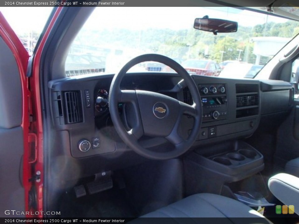 Medium Pewter Interior Dashboard for the 2014 Chevrolet Express 2500 Cargo WT #86177441