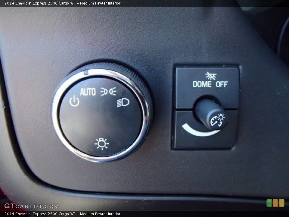 Medium Pewter Interior Controls for the 2014 Chevrolet Express 2500 Cargo WT #86177588
