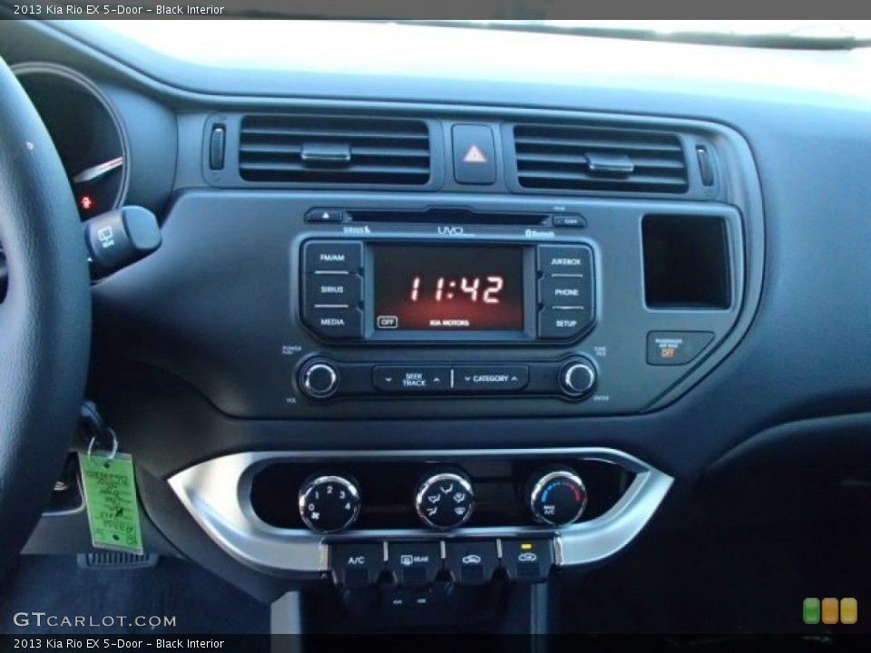 Black Interior Controls for the 2013 Kia Rio EX 5-Door #86180246