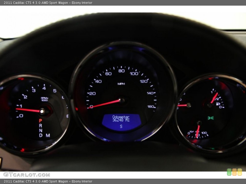 Ebony Interior Gauges for the 2011 Cadillac CTS 4 3.0 AWD Sport Wagon #86180432